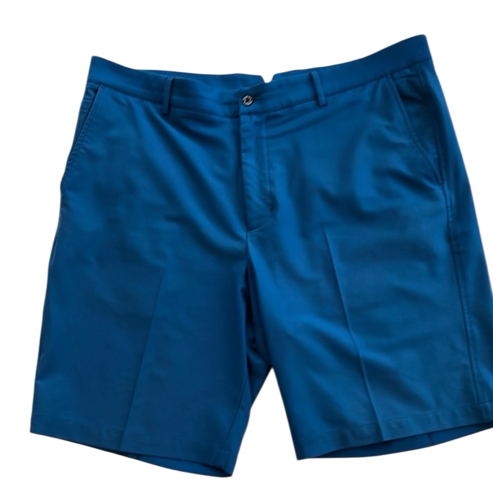 Dunning Teal Blue Polyester/ Spandex Shorts Size 38
